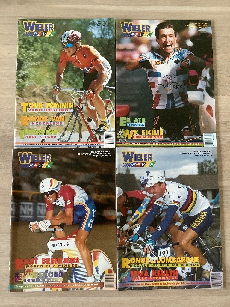 WielerRevue Magazines 1994, Lopen en Fietsen, Zo goed als nieuw, WielerRevue, Ophalen of Verzenden