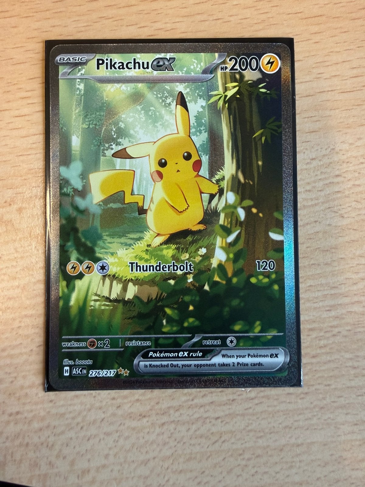 Pikachu ex 276/217 Ascended Heroes Rare – Pokémon kaart, Ophalen, Zo goed als nieuw