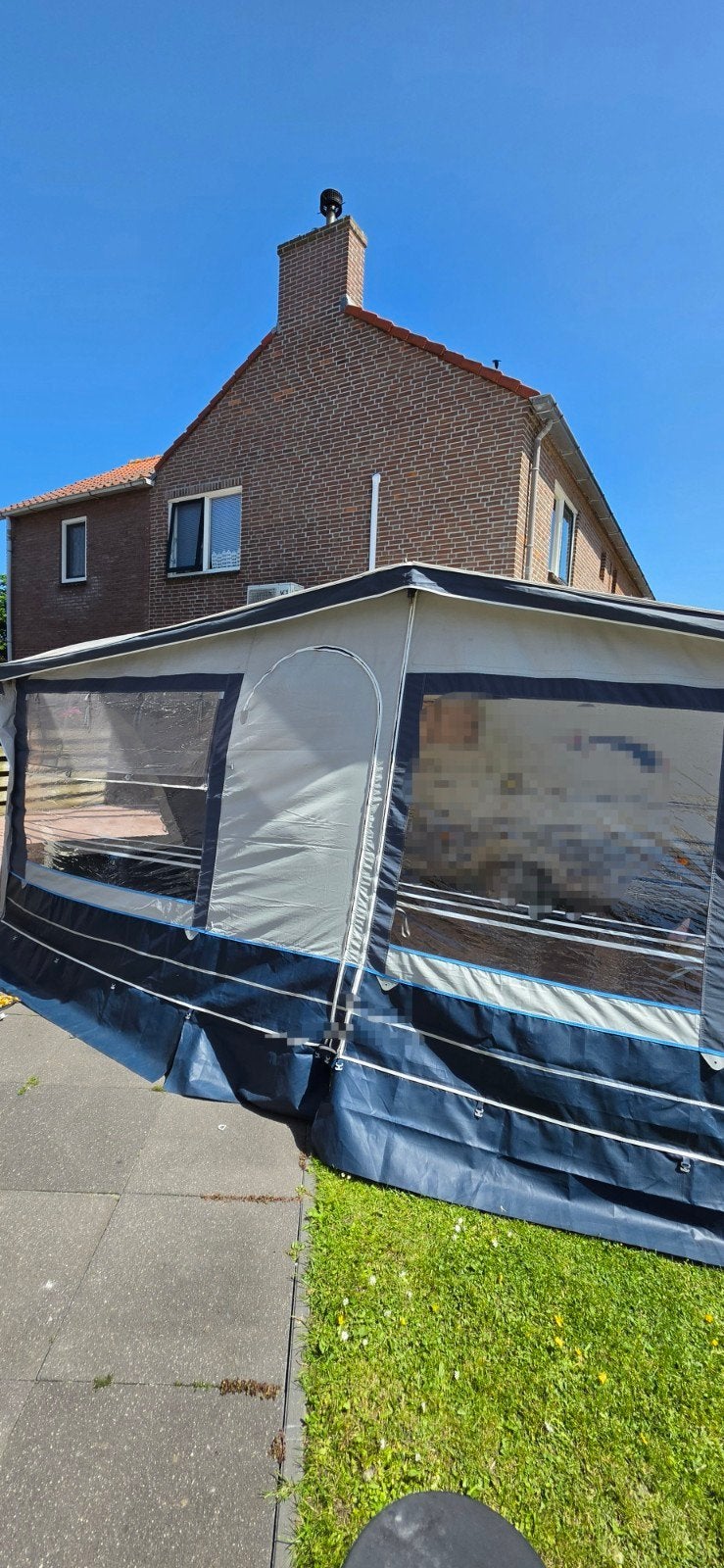 Ruime voortent voor caravan maat 12 - Zeer goede staat, Caravans en Kamperen, Ophalen, Zo goed als nieuw
