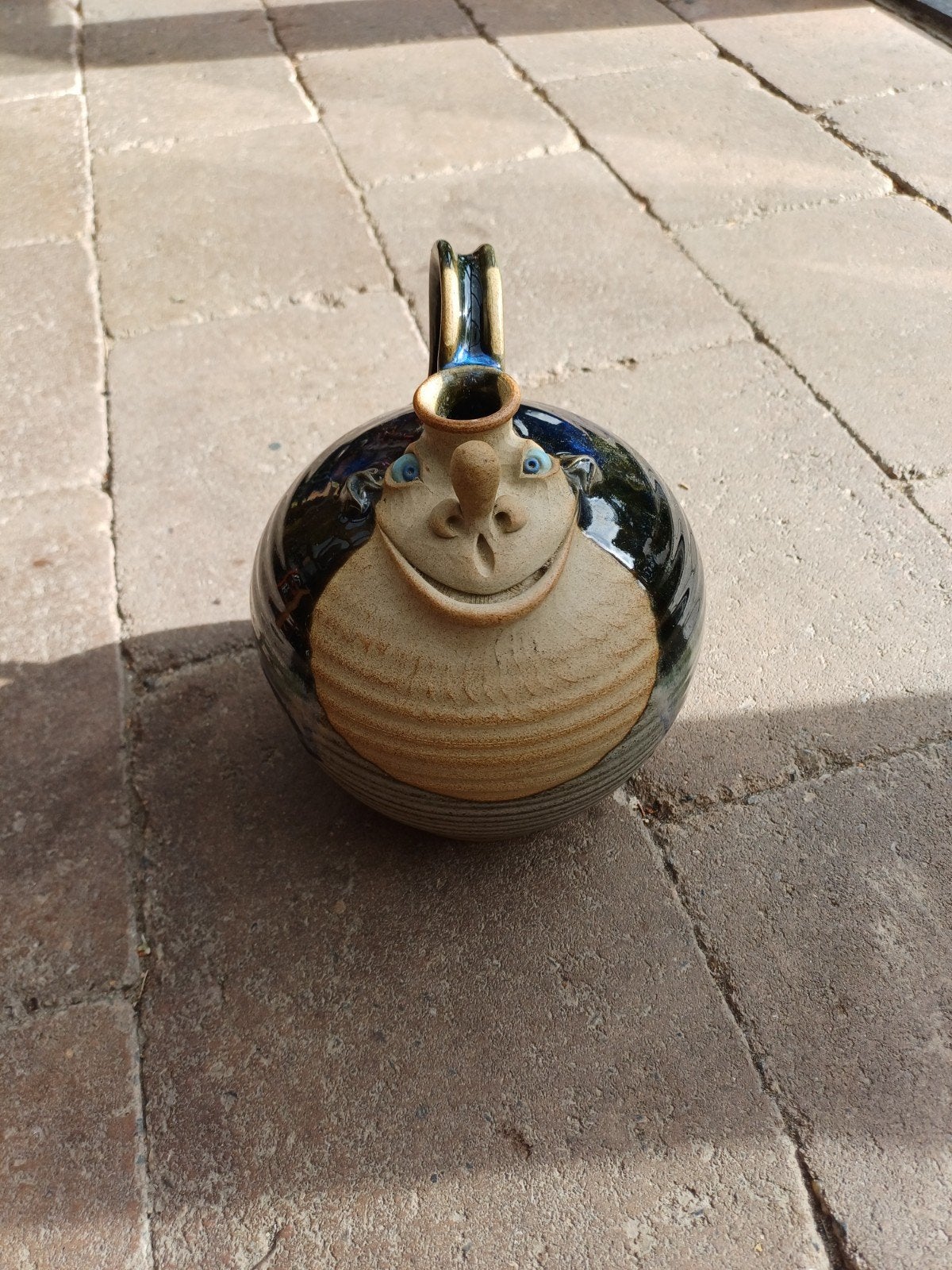 Vintage 'Pretty Ugly' Vaas met Gezicht, Ophalen of Verzenden