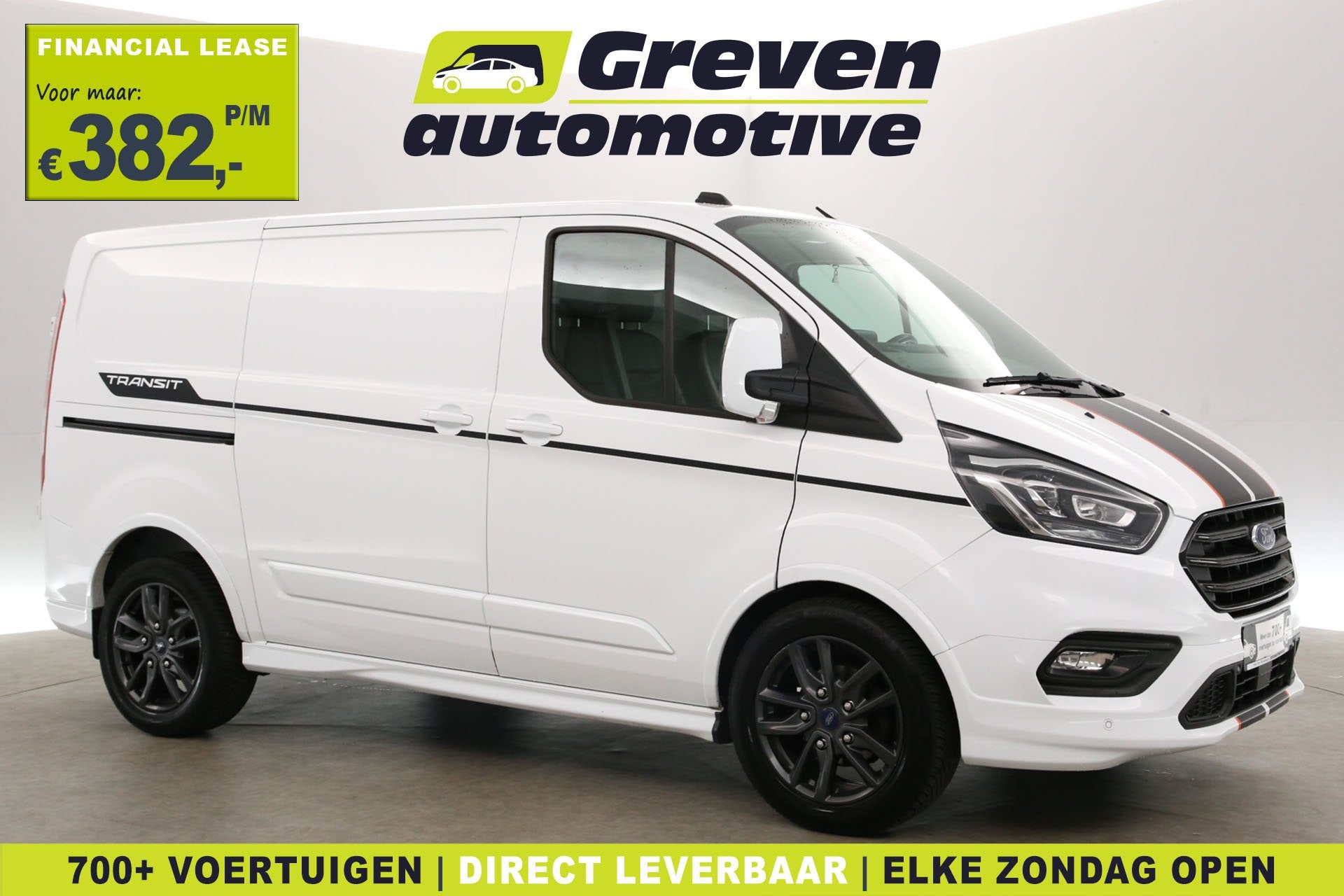 Ford Transit Custom 2.0 TDCI L1H1 185PK Sport | Automaat | A, Automaat, Gebruikt, LED verlichting, Wit