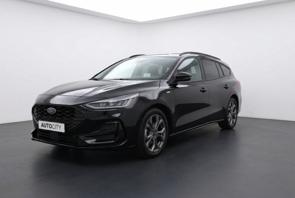 Ford FOCUS Wagon ST-Line 1.0 Ecoboost Hybrid ST Line Automaa, Stof, Gebruikt, Euro 6, Zwart