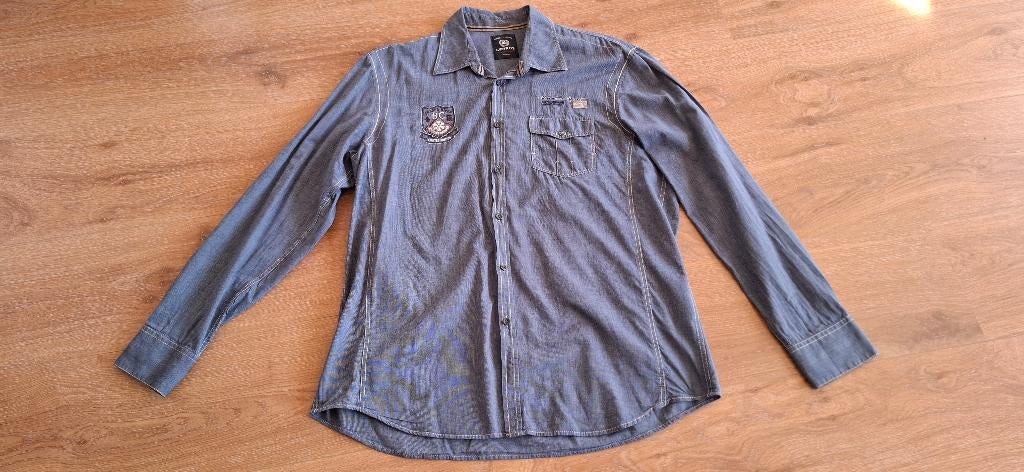 maat XL sportief spijkeroverhemd merk Lerros, Lerros, Zo goed als nieuw, Halswijdte 43/44 (XL), Verzenden