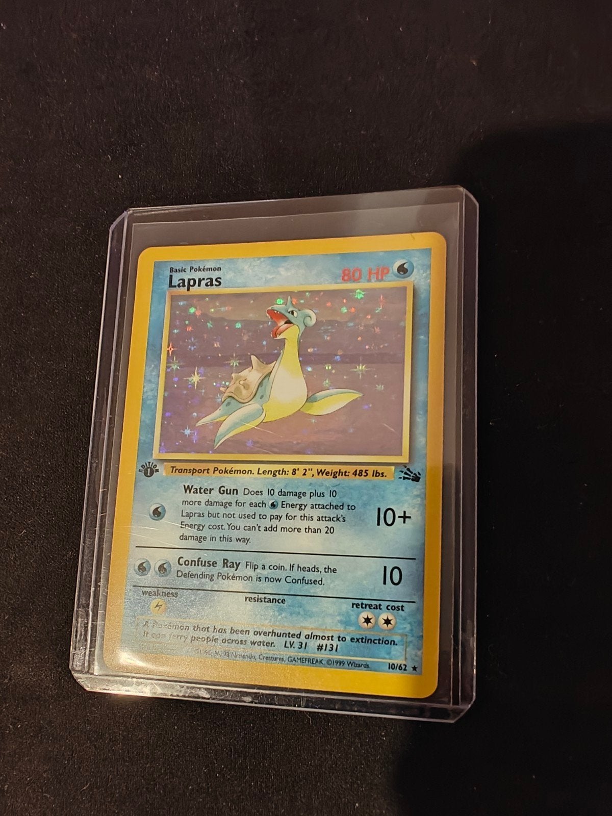 1st edition Lapras Fossil (eng) - NM, Ophalen of Verzenden, Zo goed als nieuw