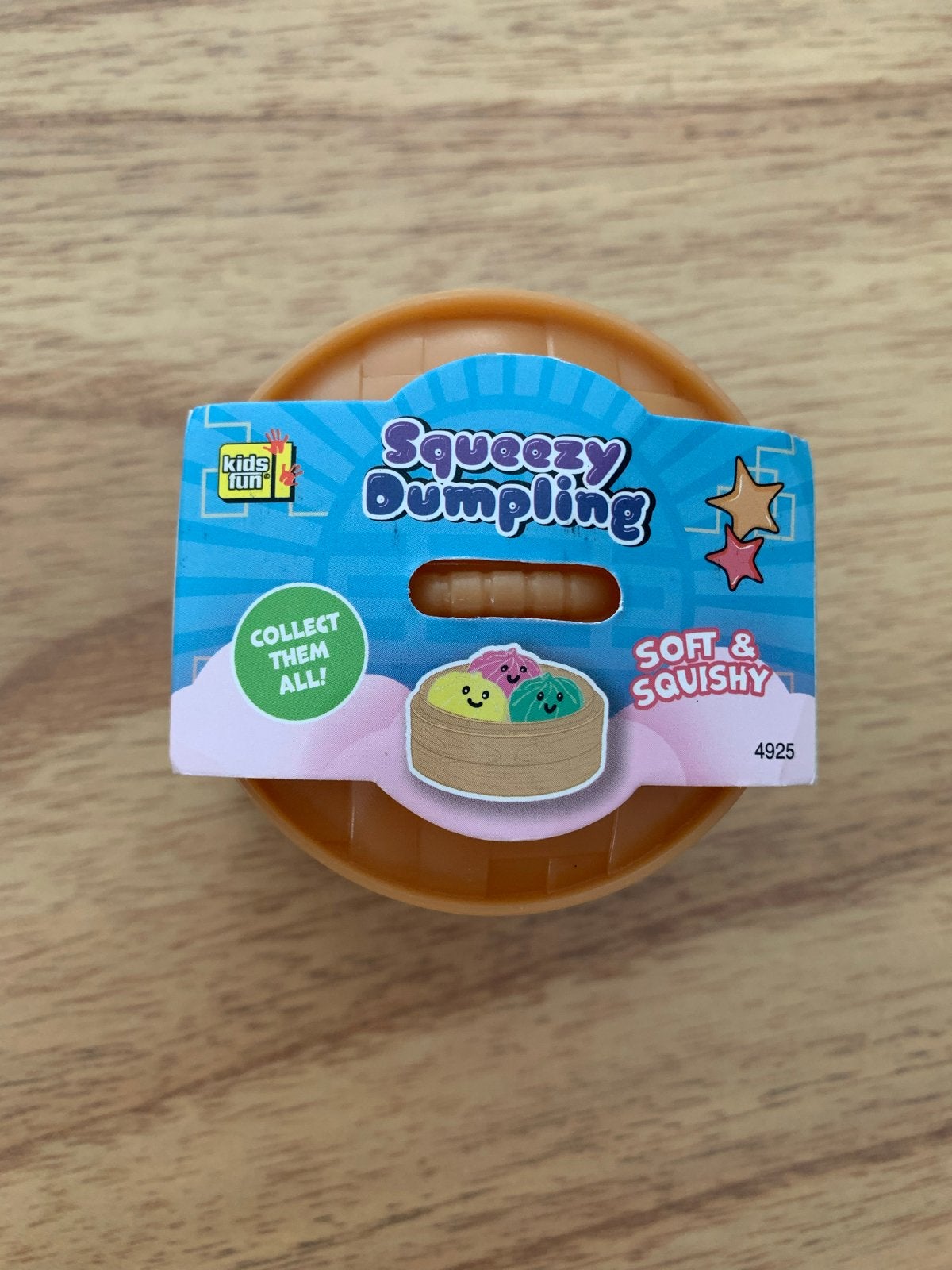Squeezy Dumpling Squishy Speelgoed - Geel, Ophalen of Verzenden, Gebruikt, Jongen of Meisje