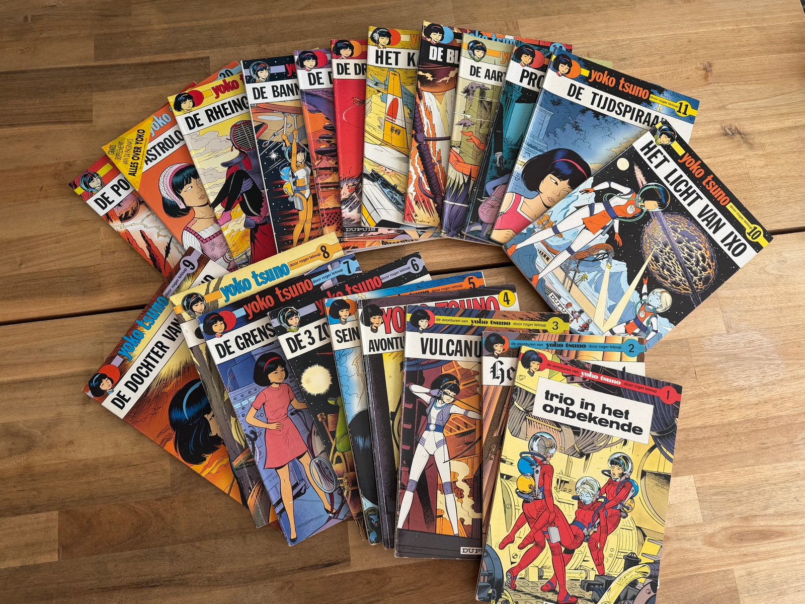Complete serie Yoko Tsuno (1-21) + Planetenspel - 1e drukken, Roger Leloup, Complete serie of reeks, Ophalen of Verzenden, Zo goed als nieuw