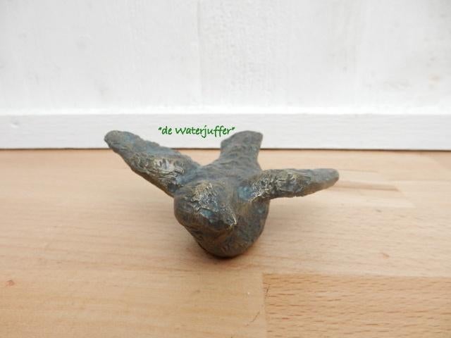 144* Bronzen vogeltje (Boven €75 geen verzendkosten), Tuin en Terras, Ophalen of Verzenden, Nieuw, Overige materialen, Dierenbeeld