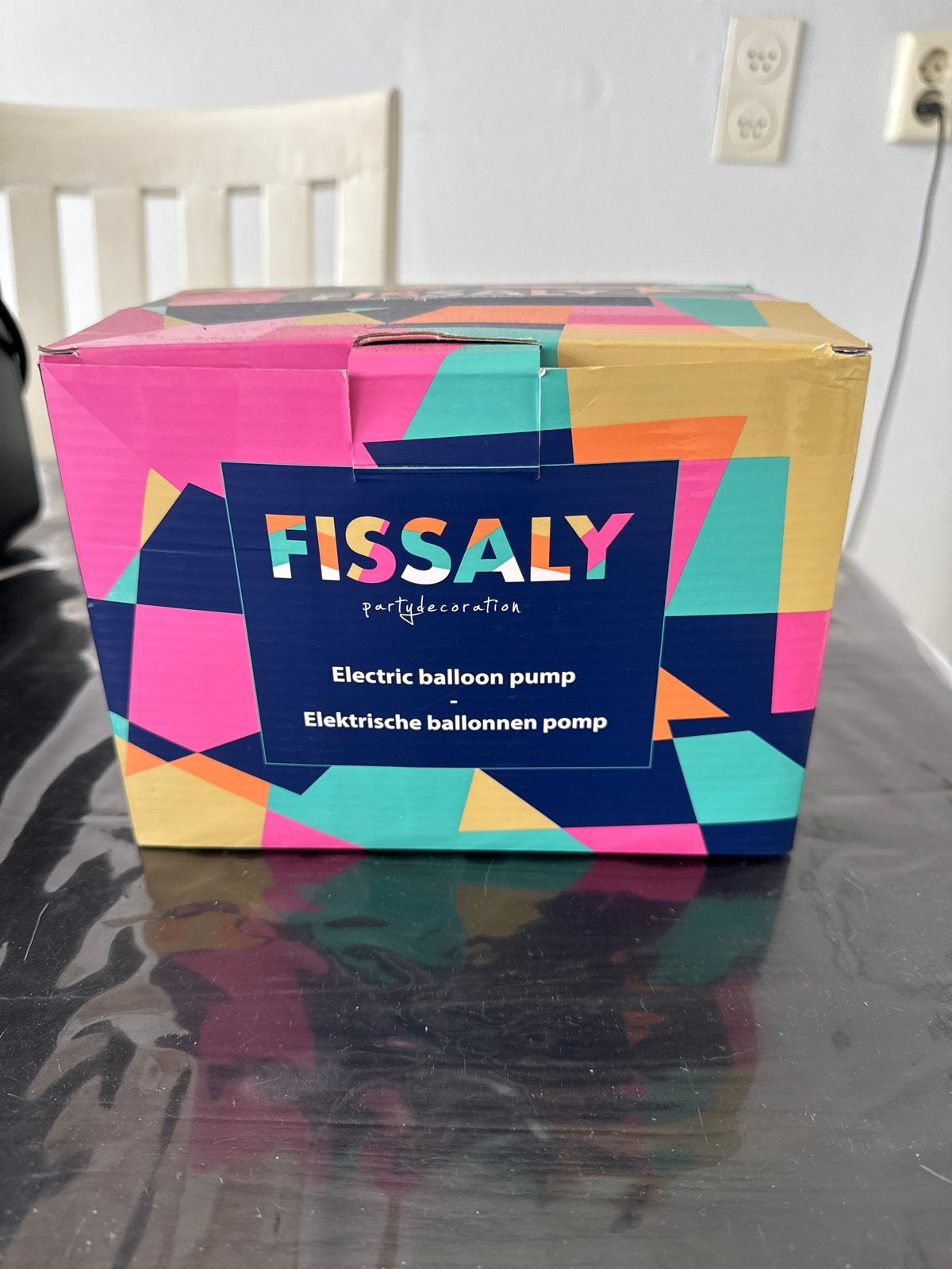 Fissaly Elektrische Ballonnen Pomp - Nieuw in doos, Ophalen, Nieuw, Feestartikel, Verjaardag
