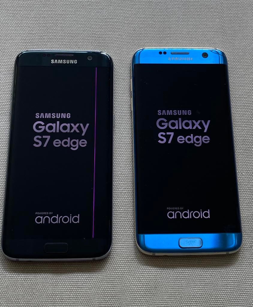 2x Samsung Galaxy S7 Edge (account, lock), Ophalen of Verzenden, Gebruikt, Zwart