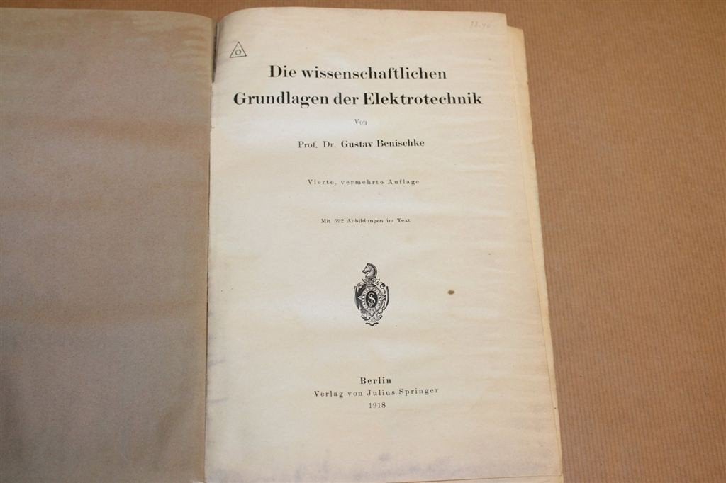 Grondslagen Elektrotechniek [1918] — Geïllustreerd, Ophalen of Verzenden, Gelezen, Bouwkunde