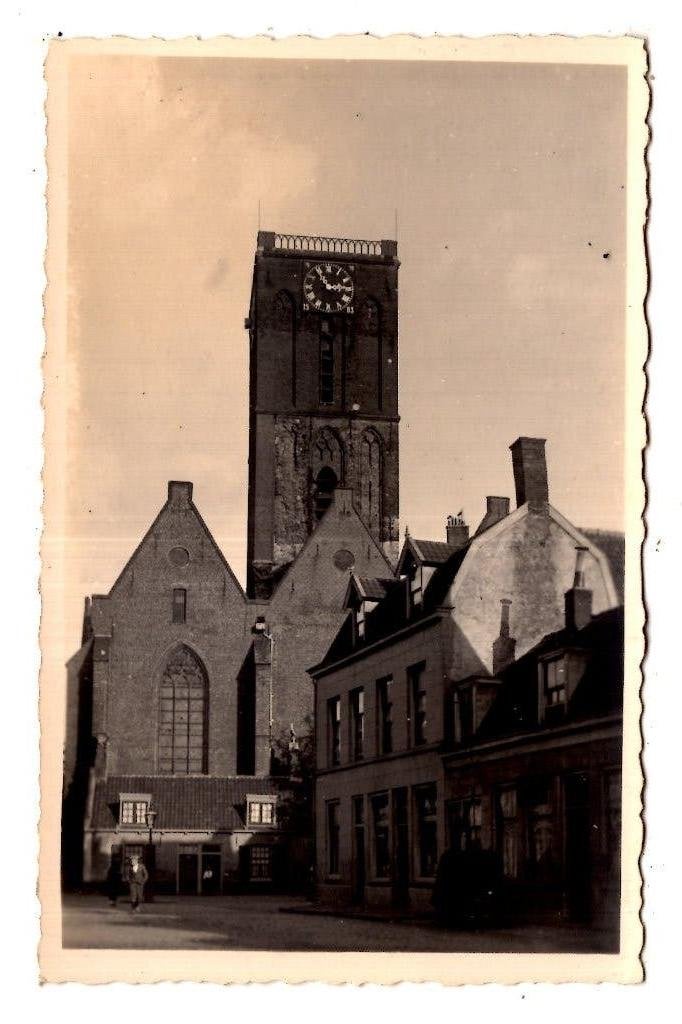 Utrecht fotokaart Kerkplein  Jacobskerk, Verzenden, 1920 tot 1940, Ongelopen, Utrecht