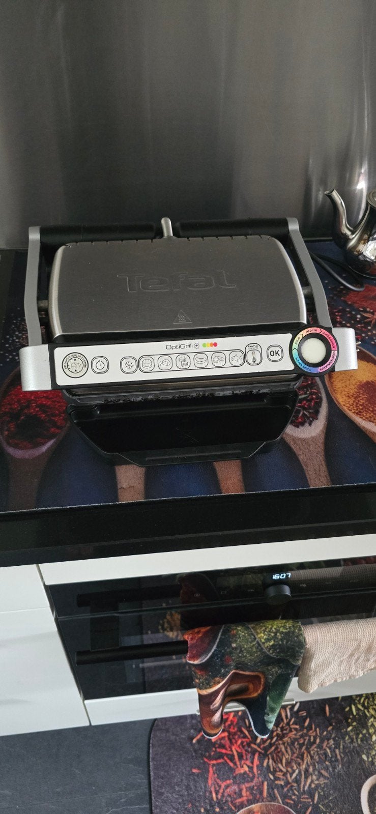 Tefal OptiGrill - Gebruikt maar functioneert perfect, Ophalen, Gebruikt, Tafelgrill