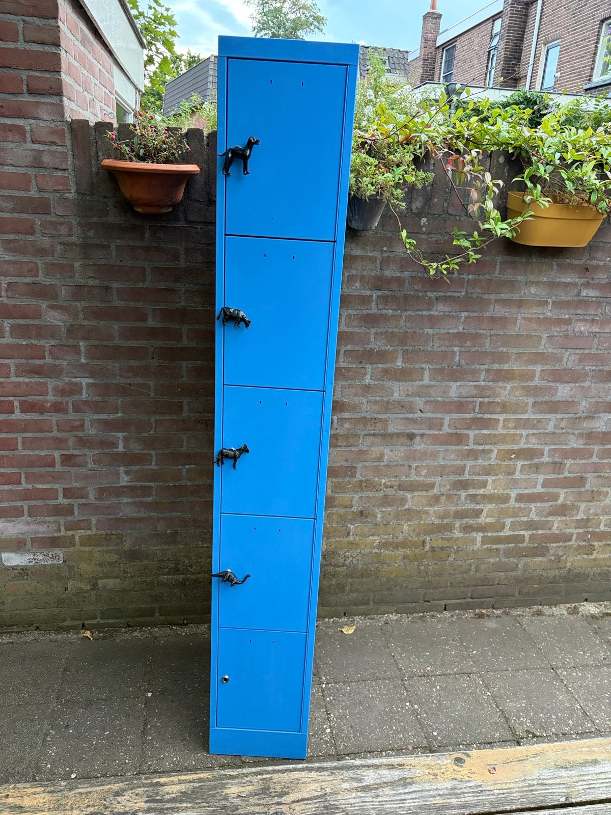 Blauwe locker kast - Ideaal voor puberkamer!, Ophalen, Gebruikt