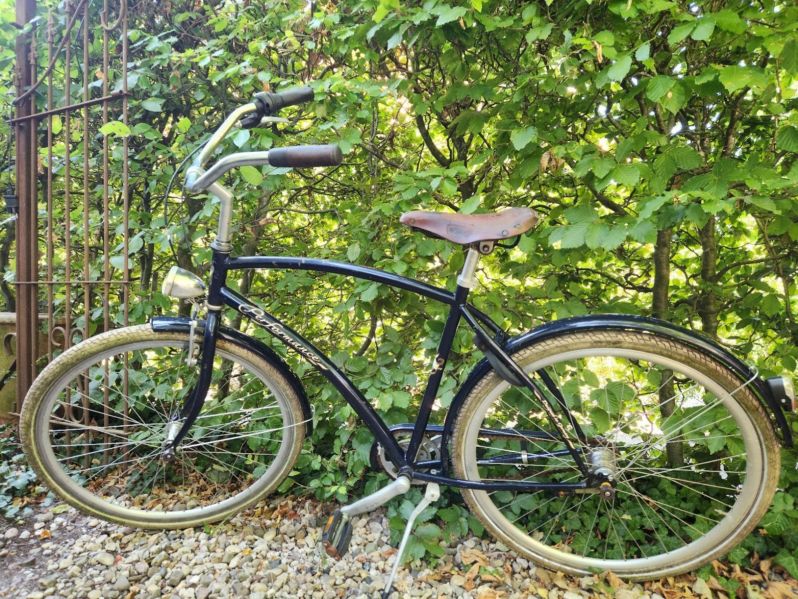 Mooie 55 inch Beach Cruiser met lederen zadel, Fietsen en Brommers, Fietsen | Cruisers en Lowriders, Ophalen, Gebruikt, Overige merken