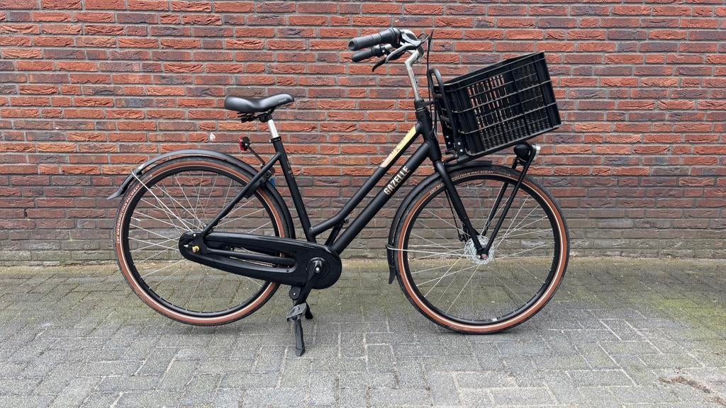 Gazelle Heavy Duty NL Damesfiets D54 (+ Krat & Achterdrager), Ophalen, Zo goed als nieuw, Mandje, 0 zitjes