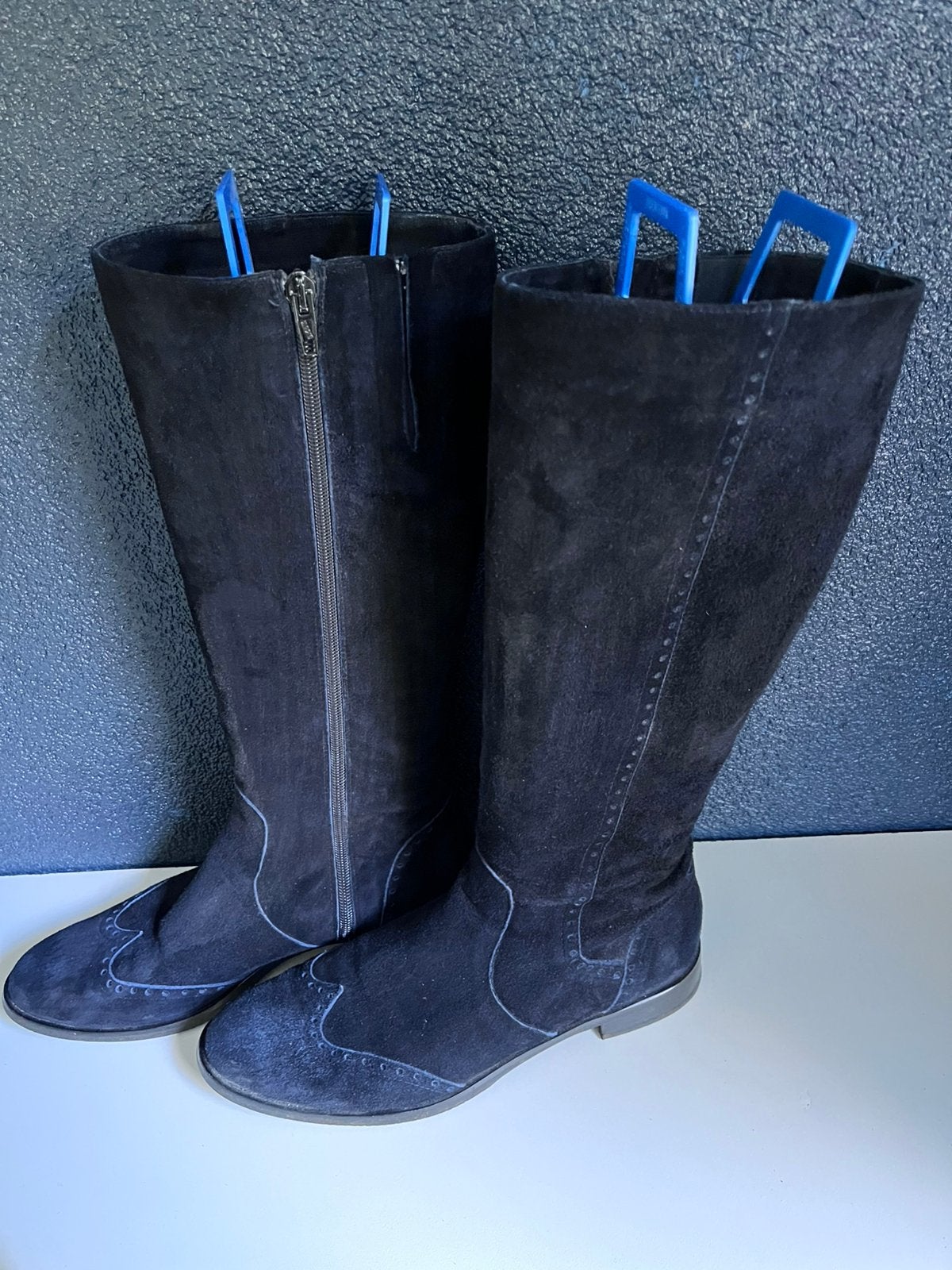 Laarzen,marineblauw,lilian,39, Hoge laarzen, Blauw, Ophalen of Verzenden, Gedragen