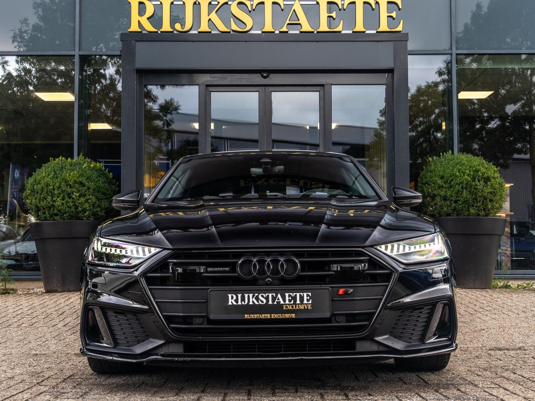 Audi A7 Sportback 50 TFSI e Quattro S-Line|B&O|360°|HUD|ACC, Auto's, Audi, Dealer onderhouden, Gebruikt, 4 cilinders, Zwart