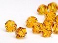 Partij swarovski kralen 36 stuks topaz 6mm, Ophalen of Verzenden, Nieuw, Kraal