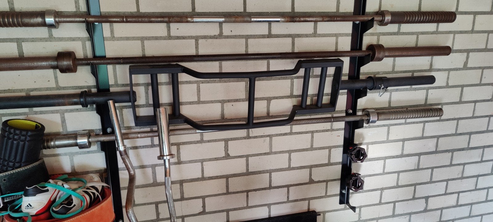 Cambered bar, Ophalen, Gebruikt, Armen, Halterstangen
