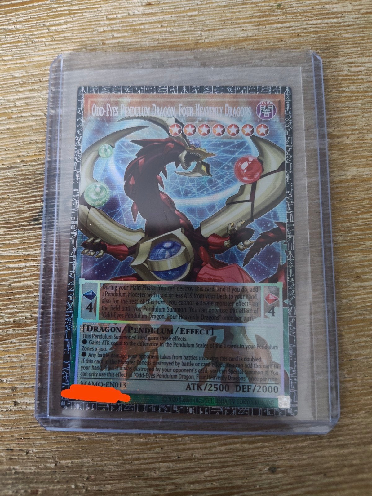 Yu-Gi-Oh Odd-Eyes Pendulum Dragon Grandmaster Rare, Ophalen of Verzenden