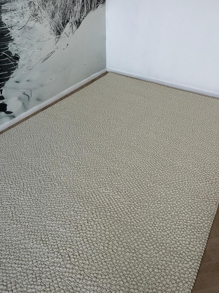 Brinker bolletjes wol ivoor 200/290, Ophalen of Verzenden, 200 cm of meer, Rechthoekig, Nieuw
