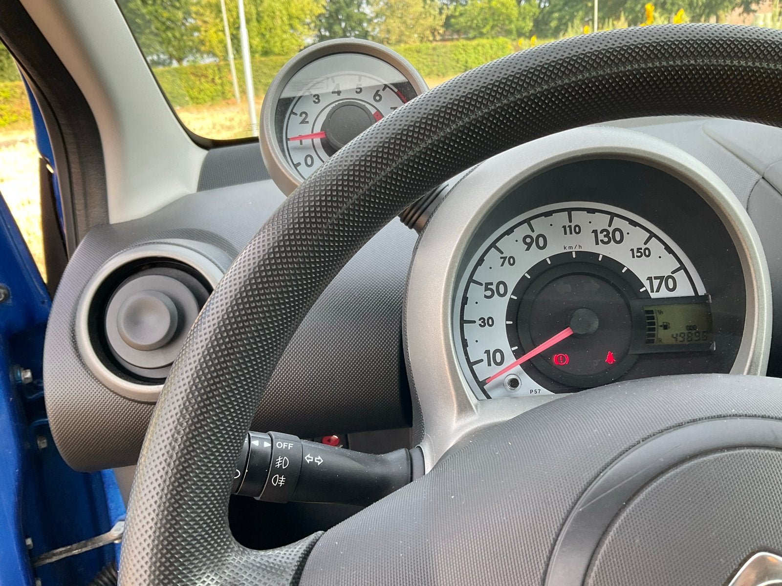 Citroën C1 1.0i 68PK 5D 2012 Blauw, Voorwielaandrijving, Stof, Elektrische ramen, C1