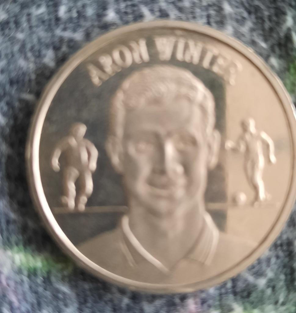 munt uitgegeven door de KNVB 1998 van Aron Winter, Ophalen of Verzenden, Zo goed als nieuw, Overige binnenlandse clubs, Overige typen