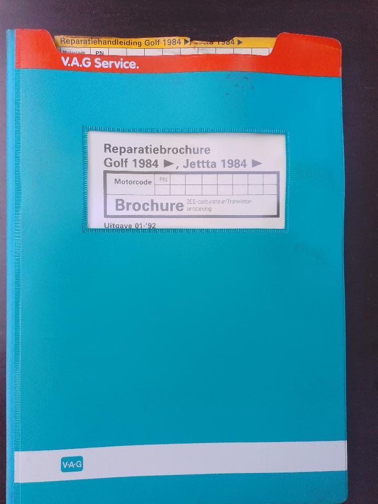 Vw Golf 2 1.6 dealer werkplaatsboek 2EE carburateur  PN, Ophalen of Verzenden, Gelezen, Volkswagen