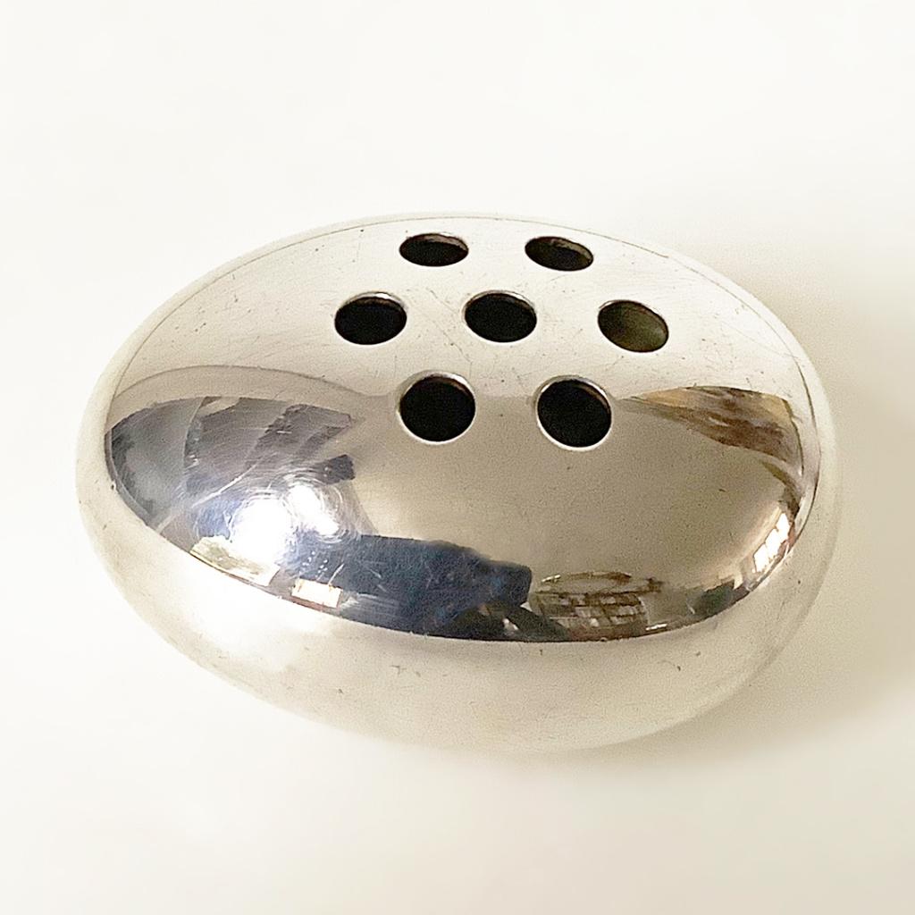 Modernistisch zilver bloemenvaas Deens design Carl Cohr 50's, Verzenden