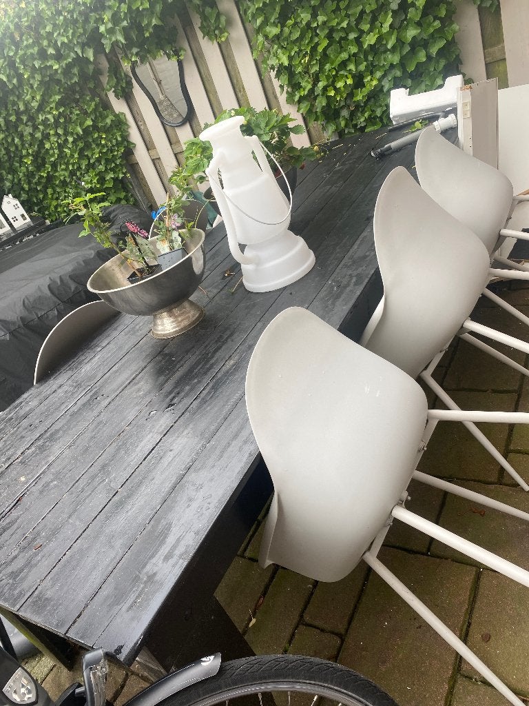 Tuintafel, Ophalen, Gebruikt, Rechthoekig, Hout