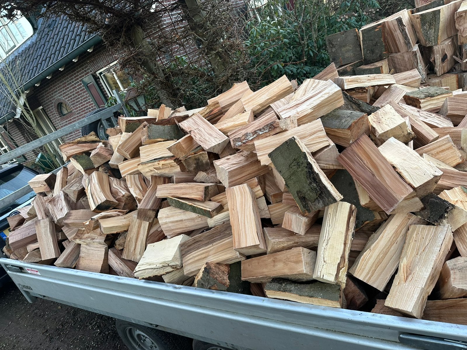 Te koop mooi droog haardhout., Tuin en Terras, Haardhout, Minder dan 3 m³, Ophalen of Verzenden