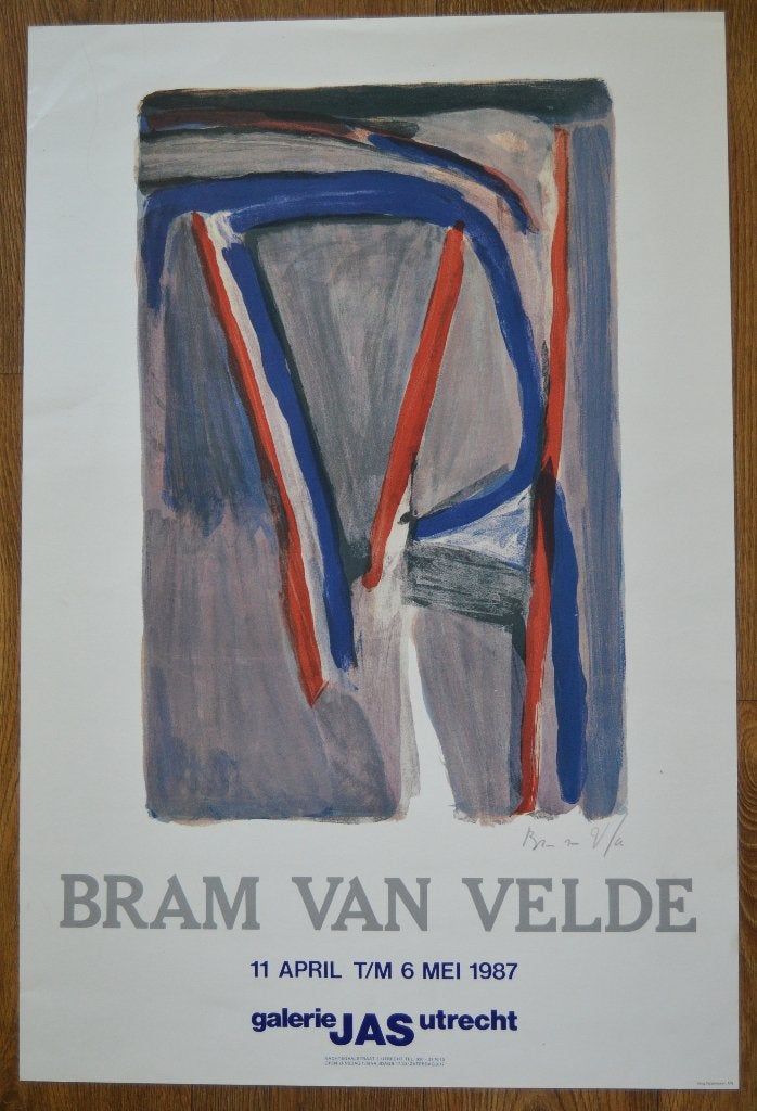 Bram van Velde (1895-1981) In galerie JAS. jaar 1987, Ophalen of Verzenden, A1 t/m A3, Sport