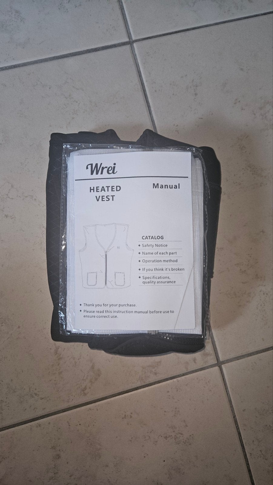 Nieuwe Wrei Verwarmde Bodywarmer Maat M met Accu & Oplader, Maat 38/40 (M), Zwart, Nieuw, Wrei