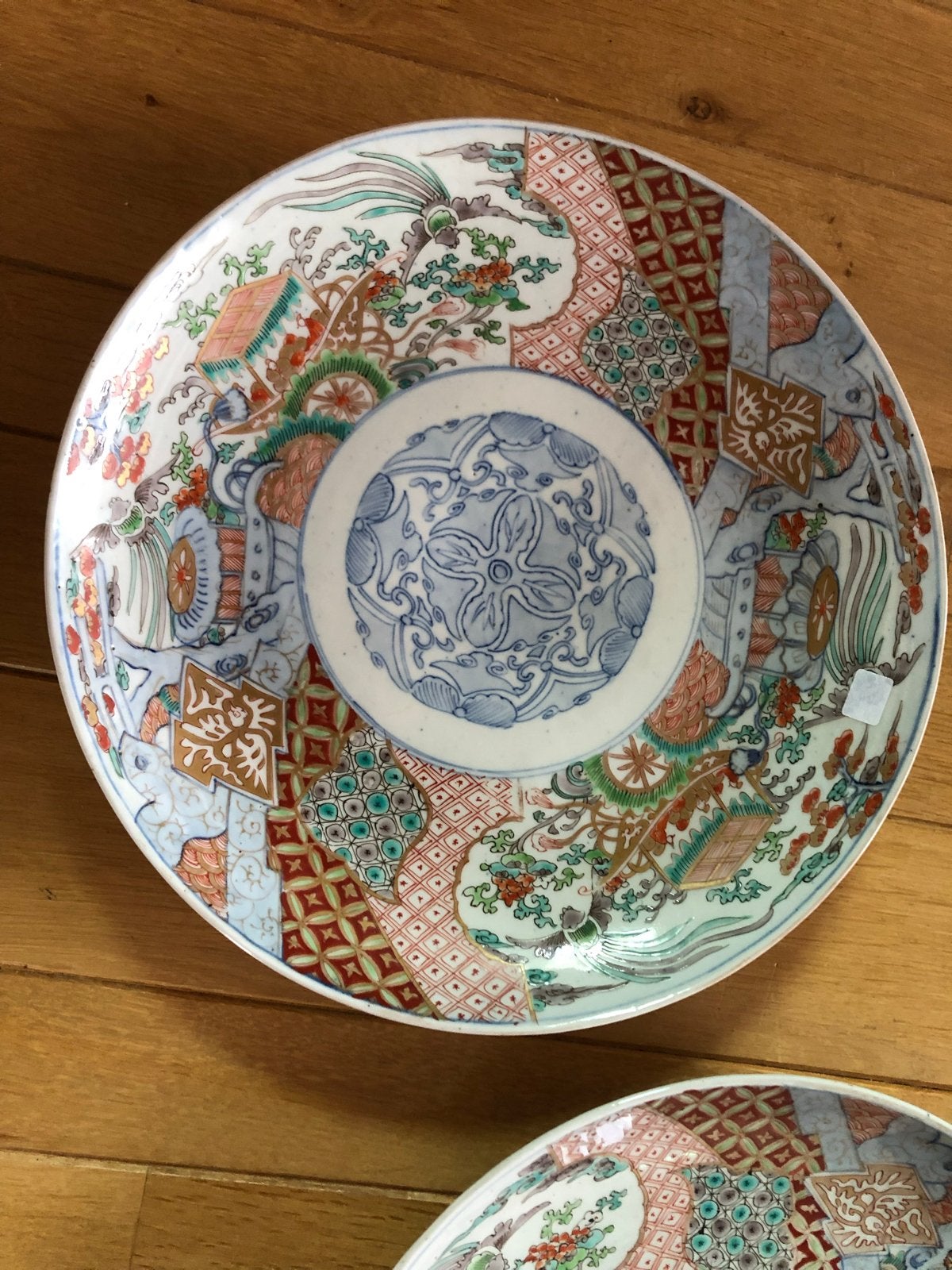 Set van 2 Antieke Japanse Imari Porseleinen Borden, Ophalen of Verzenden