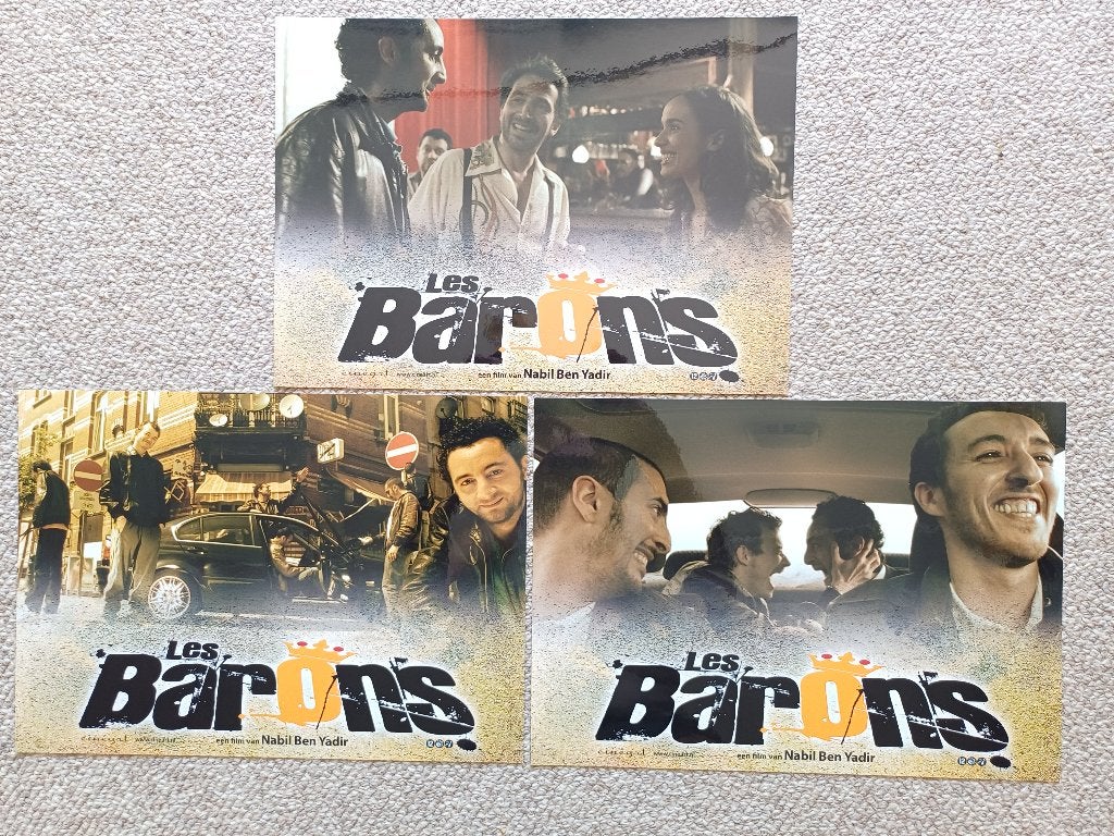 LES   BARONS     lobbycard set., Verzenden, Nieuw, A1 t/m A3, Film en Tv