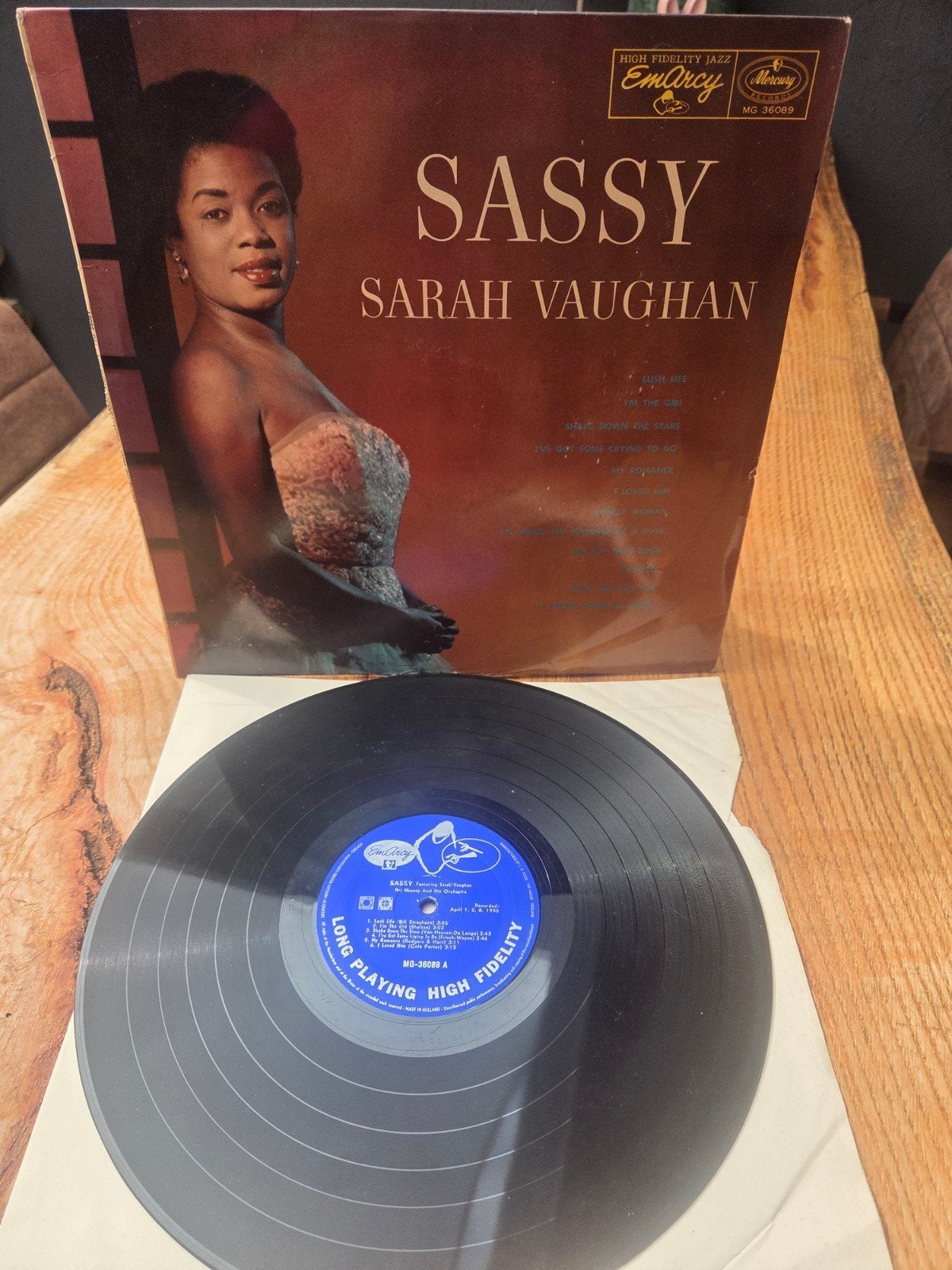 Sarah Vaughan - Sassy (LP, Jazz, 1959), LP, Gebruikt, Originele persing, Ophalen of Verzenden