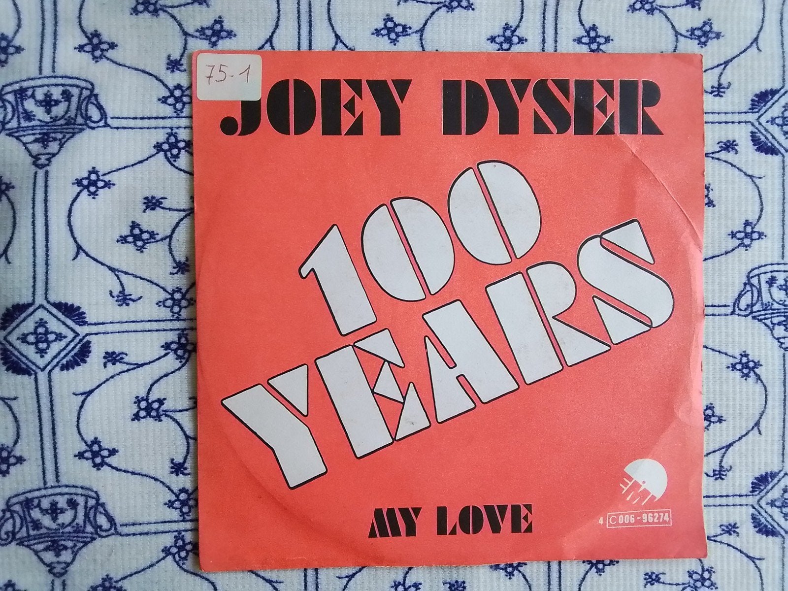 Joey dyser           100 Years, Ophalen of Verzenden, Zo goed als nieuw, 7 inch, Pop