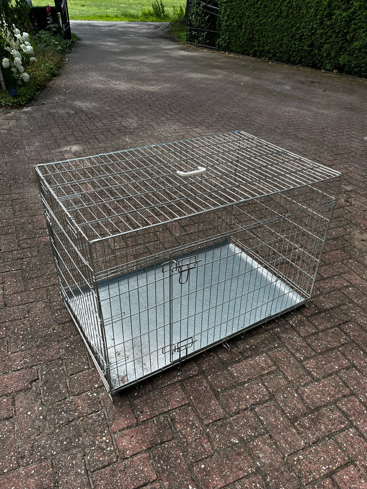 Hondenbench, zgan., Dieren en Toebehoren, Hondenbenches, Ophalen, Zo goed als nieuw