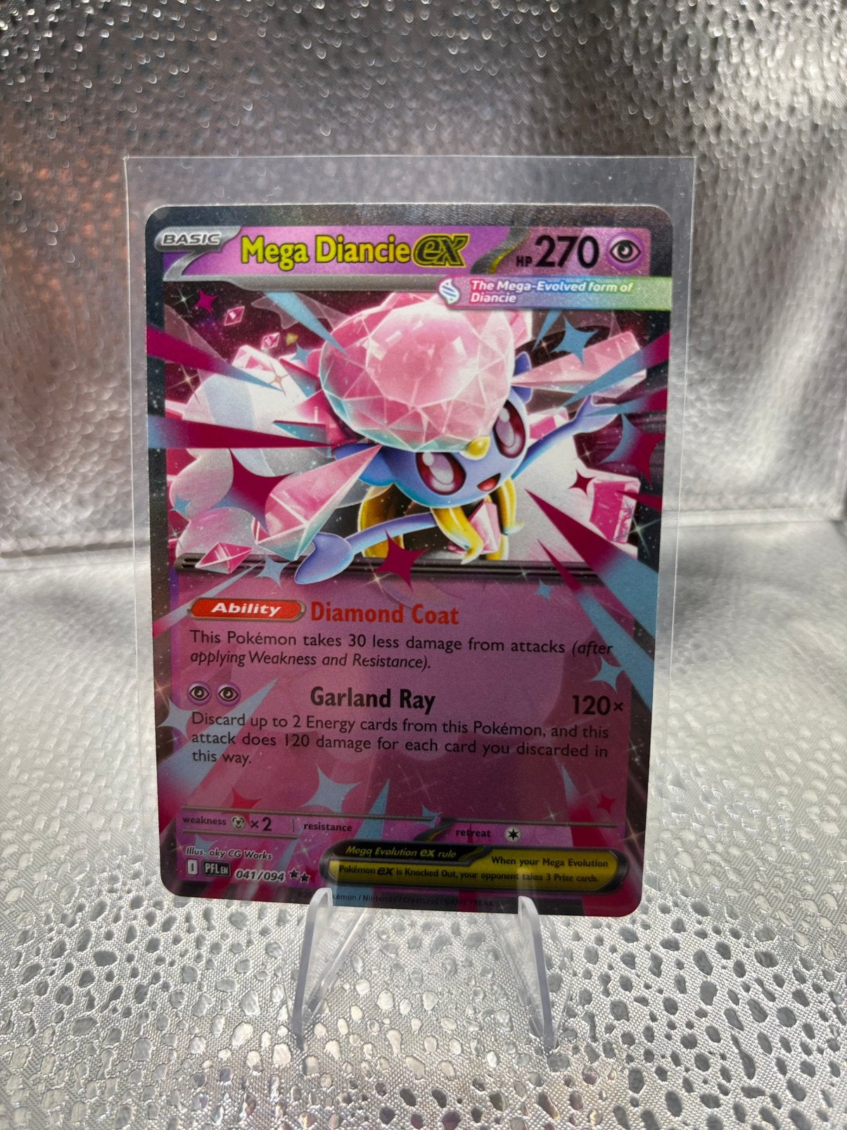 Mega Diancie ex (PFL 041) Phantasmal Flames - Singles, Ophalen of Verzenden, Zo goed als nieuw