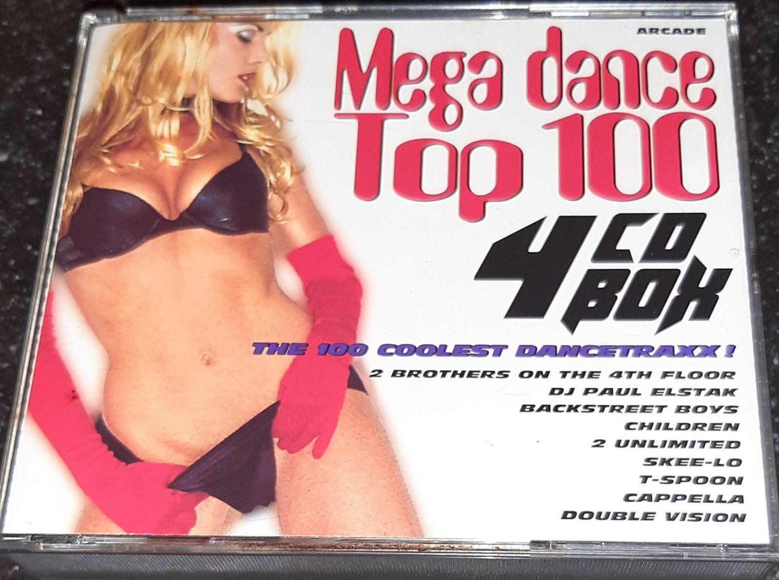 Mega dance top 100 4cdbox, Ophalen of Verzenden, Zo goed als nieuw, Dance Populair, Boxset