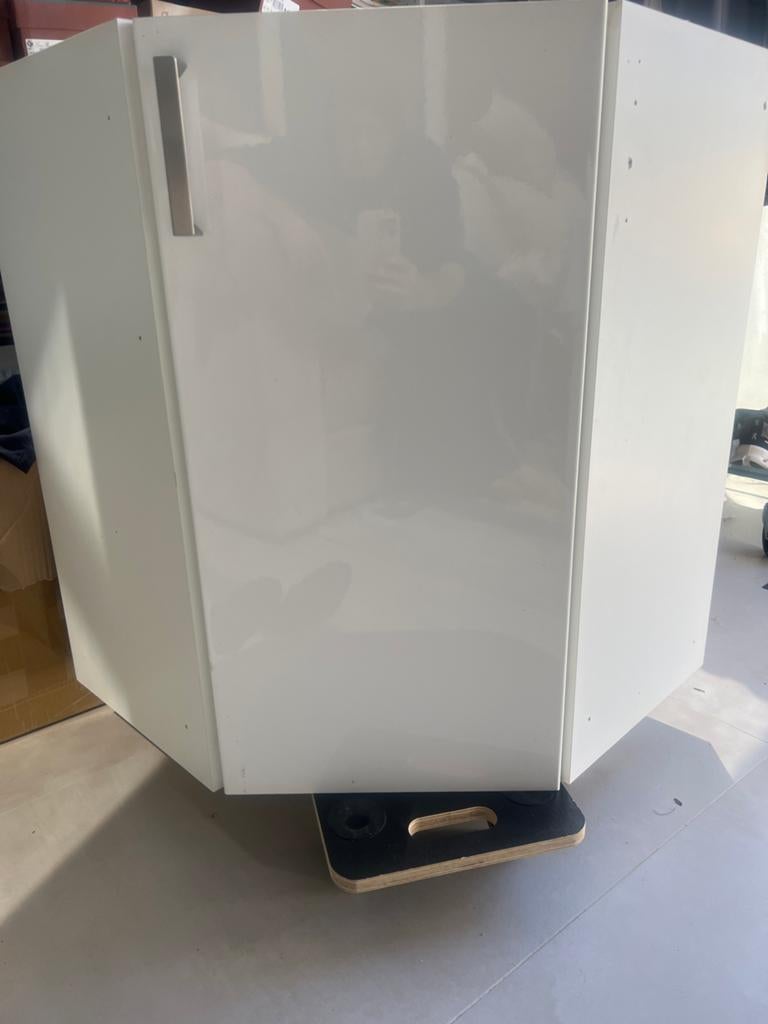 Metod witte hoekkast ikea 80 cm hoog, Ophalen of Verzenden, Gebruikt