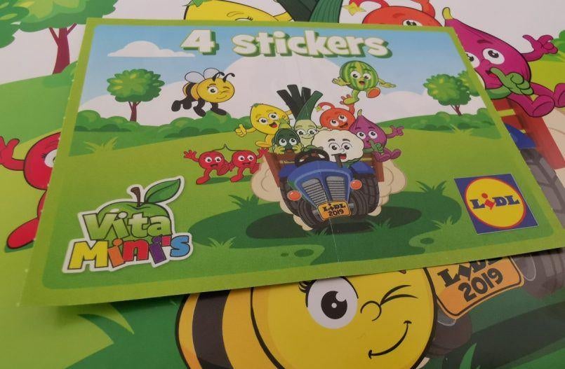 Lidl Vitamini stickers, Lidl, Ophalen of Verzenden