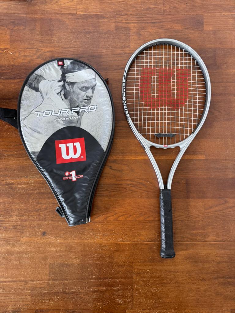 Wilson tennisracket Tour Pro in tas, Ophalen of Verzenden, Racket, Wilson