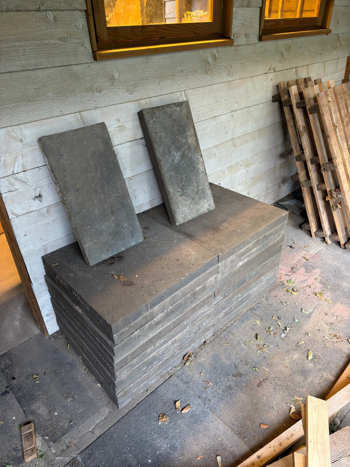 20 Schellevis tegels 60x60, Ophalen, Gebruikt, 5 tot 10 m², Vloertegels