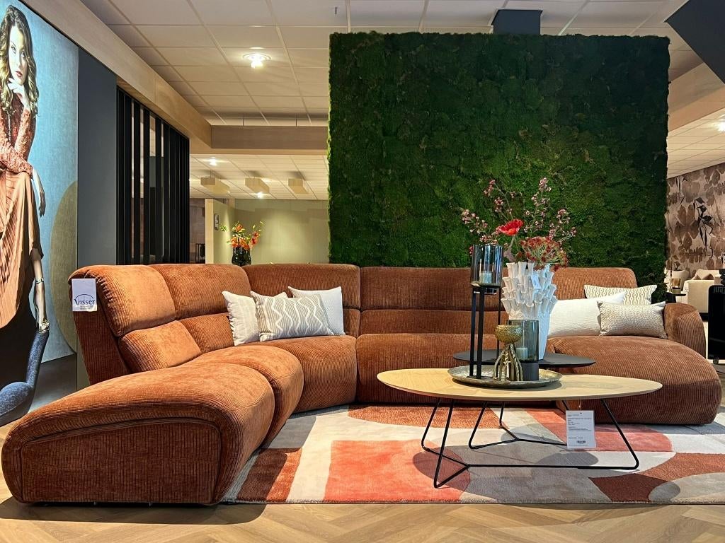 Luxe retro-chique hoekbank B:395XD280 cm, Huis en Inrichting, Banken | Sofa's en Chaises Longues, Ophalen, Sevn, Sommelsdijkse haven 19