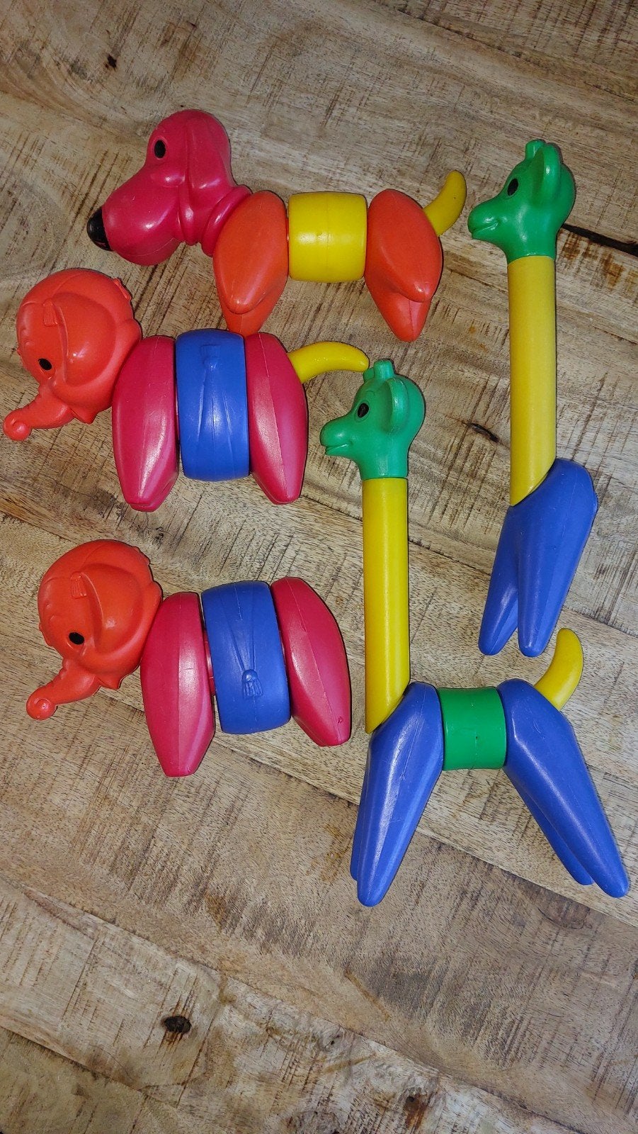 Vintage Tupperware speelgoed dieren set, Ophalen of Verzenden, Gebruikt, Bouwen