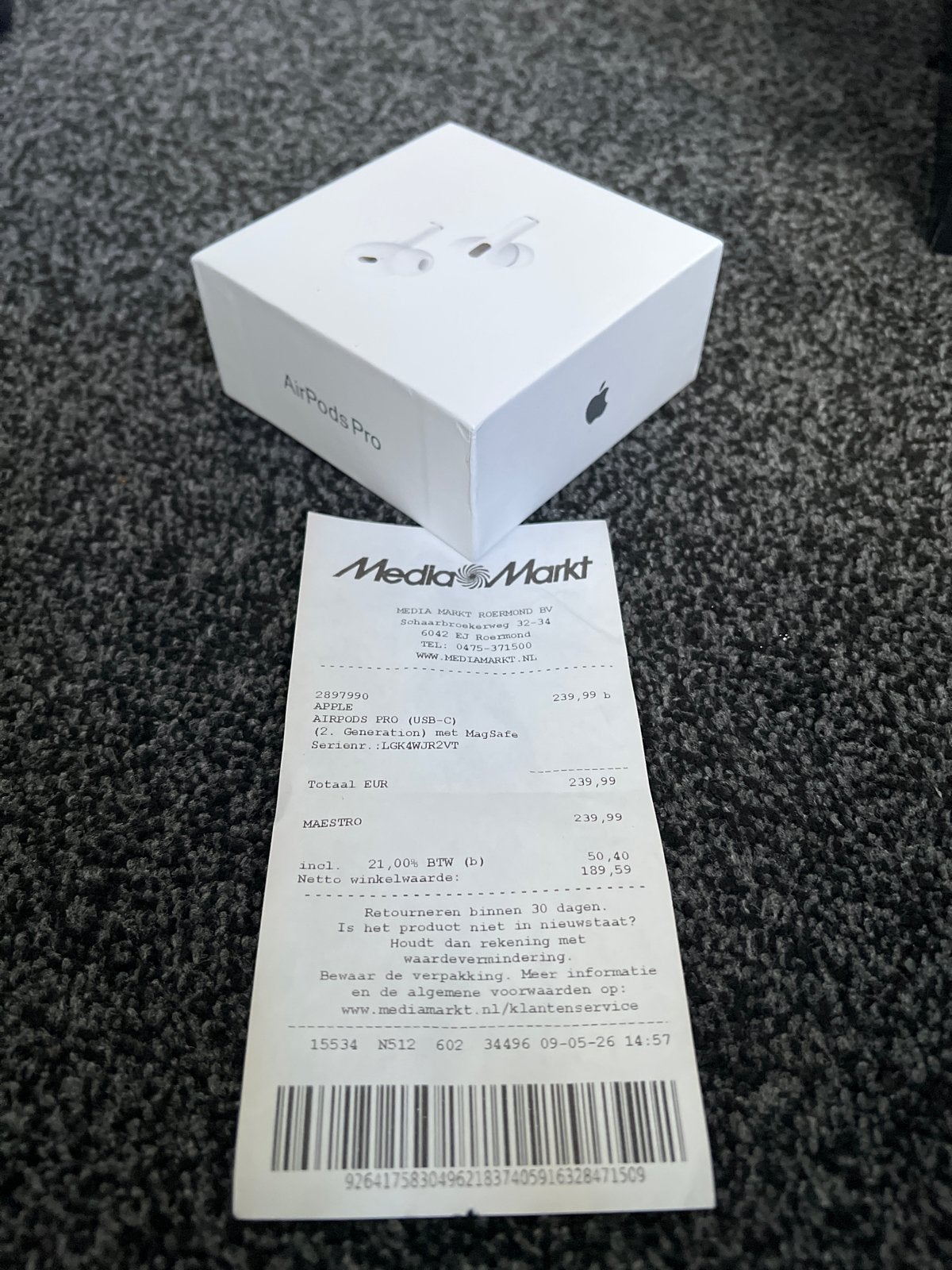 Nieuwe Apple AirPods Pro 2 (USB-C) met bon MediaMarkt