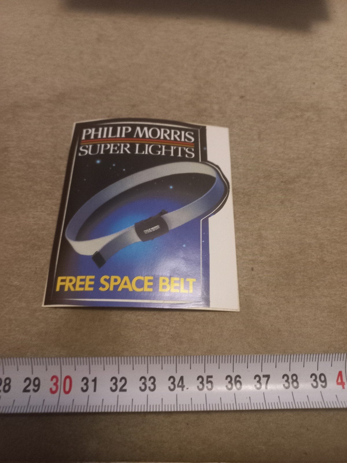 Philip Morris Super Lights Free Space Belt Reclame, Verzamelen, Ophalen of Verzenden, Gebruikt