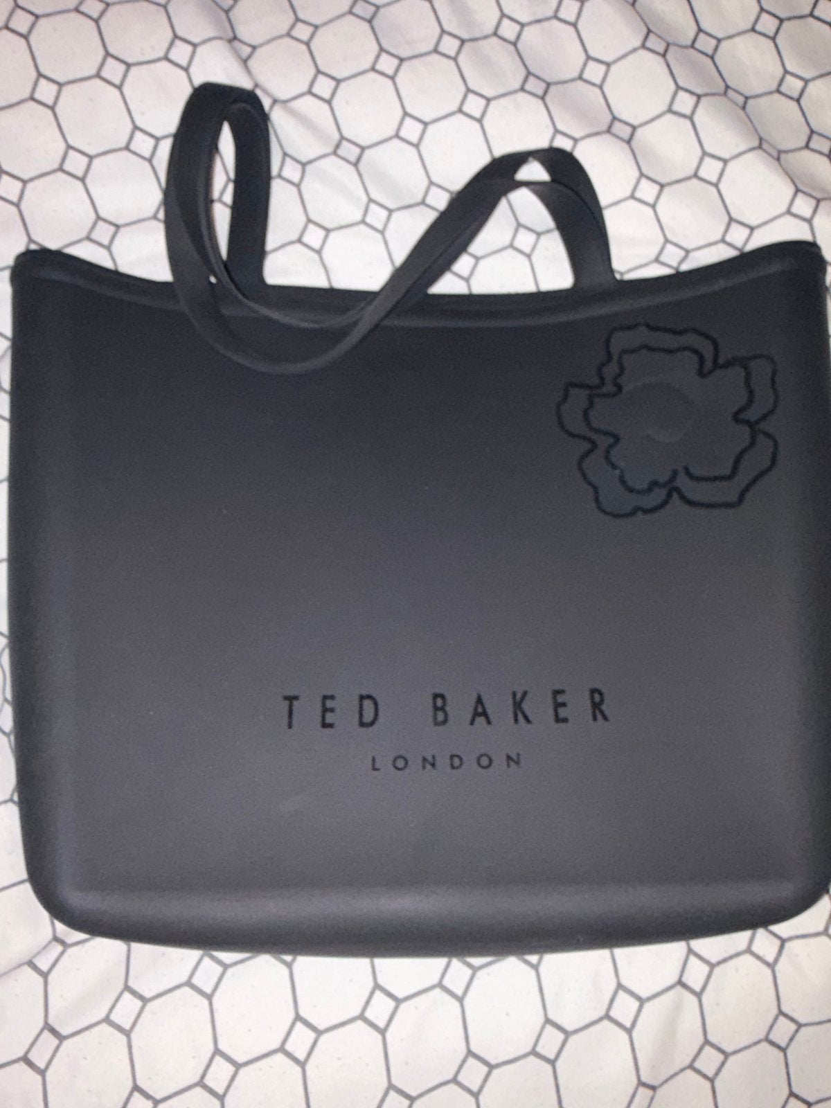 Ted Baker London Shopper - Zwart met bloemdetail, Sieraden, Tassen en Uiterlijk, Tassen | Damestassen, Ophalen of Verzenden, Zo goed als nieuw