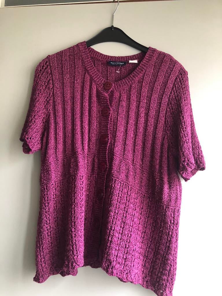 Sixth sense vestje, Kleding | Dames, Truien en Vesten, Ophalen of Verzenden, Gedragen, Maat 42/44 (L), Paars